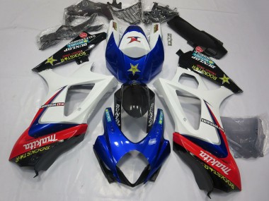 Comprare Carene Moto Suzuki GSXR 1000 2007-2008 - Bianco Blu Rosso Nero Rockstar