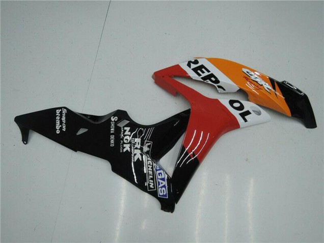 Comprare Kit Carena Moto ABS Honda CBR600RR 2007-2008 - Arancia Bianco Rosso Nero Lucido Repsol