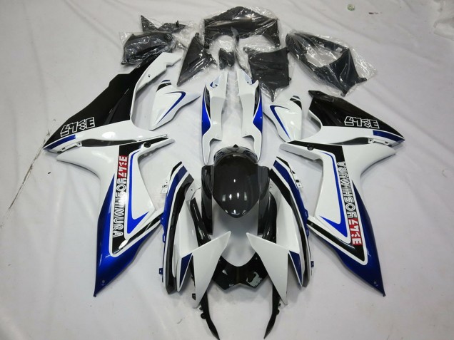 Comprare Carene Moto Suzuki GSXR 600 / GSXR 750 2011-2024 - Bianco Blu Nero Lucido Alstare