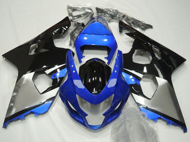 Comprare Carene Moto Suzuki GSXR 600 / GSXR 750 2004-2005 - Blu Argento Nero