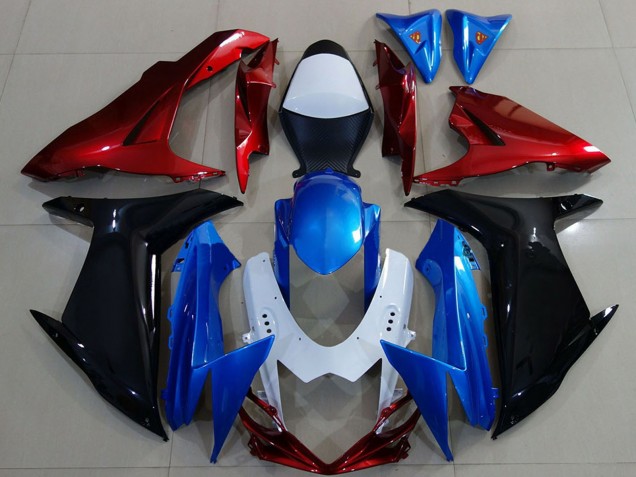 Comprare Carene Moto Suzuki GSXR 600 / GSXR 750 2011-2024 - Bianco Blu Rosso Nero