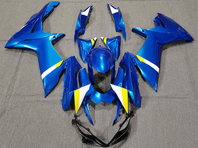 Comprare Carene Moto Suzuki GSXR 600 / GSXR 750 2011-2024 - Blu Bianco Giallo