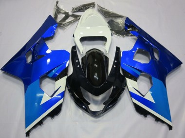Comprare Carene Moto Suzuki GSXR 600 / GSXR 750 2004-2005 - Bianco Blu Nero