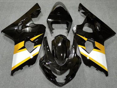 Comprare Carene Moto Suzuki GSXR 600 / GSXR 750 2004-2005 - Nero Lucido Giallo Bianco