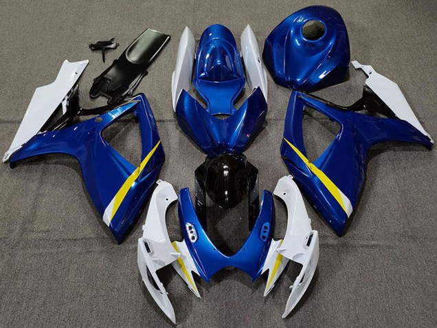 Comprare Carene Moto Suzuki GSXR 600 / GSXR 750 2006-2007 - Bianco Blu Giallo Nero