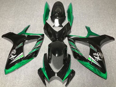 Comprare Carene Moto Suzuki GSXR 600 / GSXR 750 2006-2007 - Verde Nero Lucido