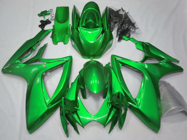 Comprare Carene Moto Suzuki GSXR 600 / GSXR 750 2006-2007 - Lucido Verde Pianura