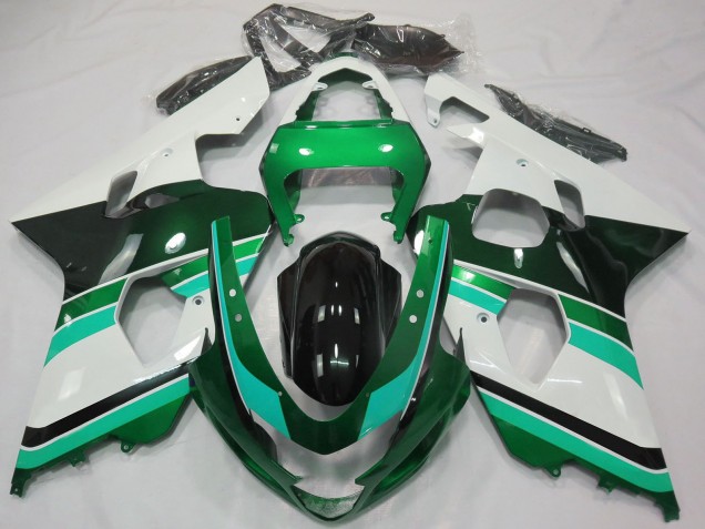 Comprare Carene Moto Suzuki GSXR 600 / GSXR 750 2004-2005 - Lucido Verde Verde Bianco