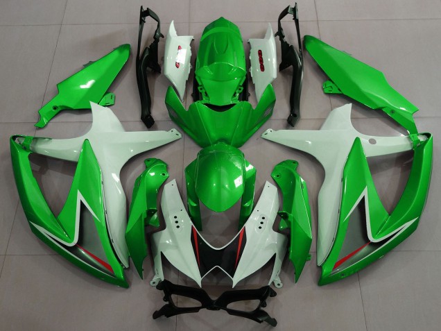 Comprare Carene Moto Suzuki GSXR 600 / GSXR 750 2008-2010 - Bianco Verde Nero Rosso