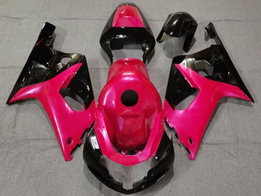 Comprare Carene Moto Suzuki GSXR 600 / GSXR 750 2001-2003 - Rosa Nero Lucido