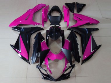 Comprare Carene Moto Suzuki GSXR 600 / GSXR 750 2011-2024 - Rosa Nero Lucido Nero Opaco