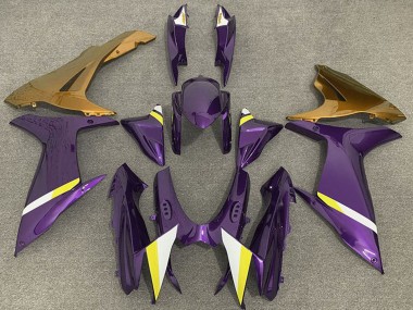Comprare Carene Moto Suzuki GSXR 600 / GSXR 750 2011-2024 - Viola Oro Bianco Giallo