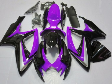 Comprare Carene Moto Suzuki GSXR 600 / GSXR 750 2006-2007 - Viola Nero Lucido