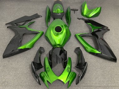 Comprare Carene Moto Suzuki GSXR 600 / GSXR 750 2006-2007 - Verde Nero