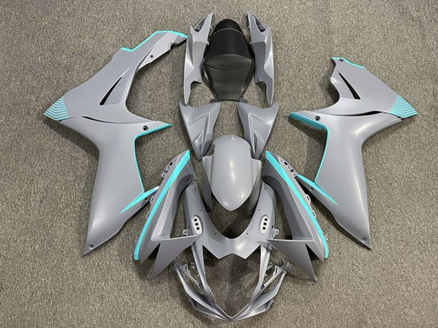 Comprare Carene Moto Suzuki GSXR 600 / GSXR 750 2011-2024 - Nardo Grigio Opaco Teal Accents