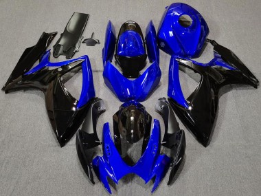 Comprare Carene Moto Suzuki GSXR 600 / GSXR 750 2006-2007 - Blu Nero Lucido