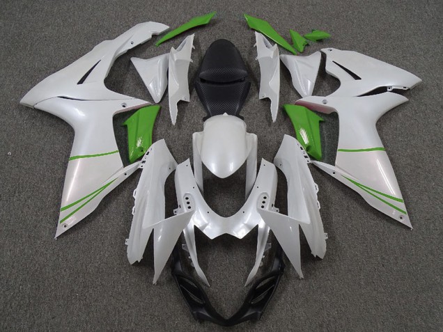 Comprare Carene Moto Suzuki GSXR 600 / GSXR 750 2011-2024 - Bianco Perla Verde