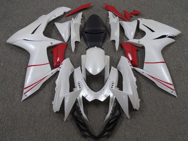 Comprare Carene Moto Suzuki GSXR 600 / GSXR 750 2011-2024 - Bianco Perla Rosso