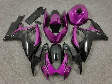 Comprare Carene Moto Suzuki GSXR 600 / GSXR 750 2006-2007 - Viola Nero