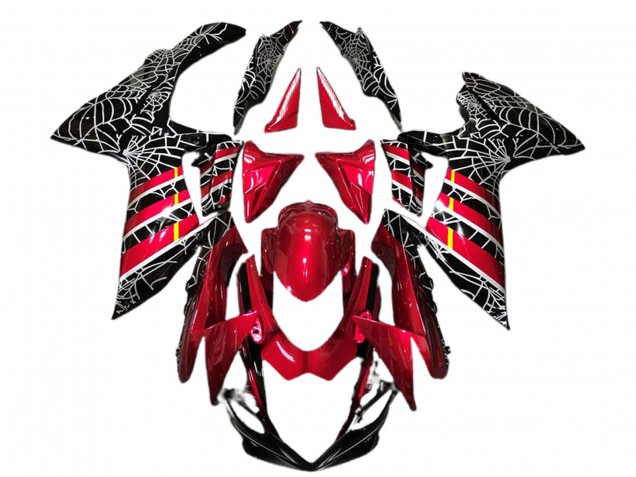 Comprare Carene Moto Suzuki GSXR 600 / GSXR 750 2011-2024 - Rosso Nero Spider