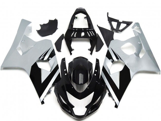 Comprare Carene Moto Suzuki GSXR 600 / GSXR 750 2004-2005 - Bianco Nero Lucido OEM Stile