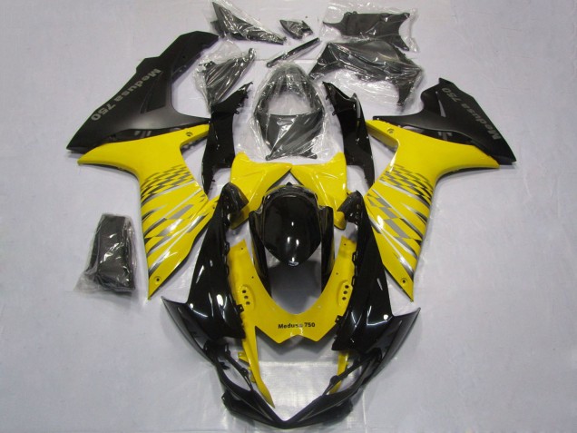 Comprare Carene Moto Suzuki GSXR 600 / GSXR 750 2011-2024 - Giallo Grigio Nero