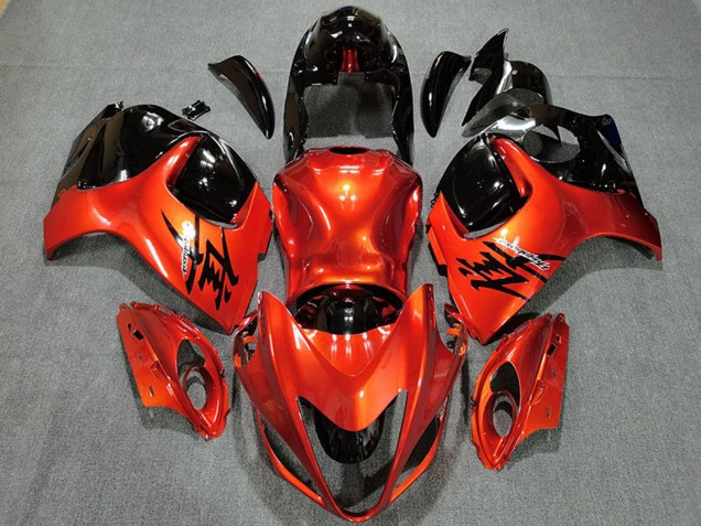 Comprare Carene Moto Suzuki GSXR 1300 2008-2020 - Arancia Candita Nero Lucido