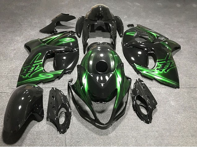 Comprare Carene Moto Suzuki GSXR 1300 2008-2020 - Nero Lucido Verde