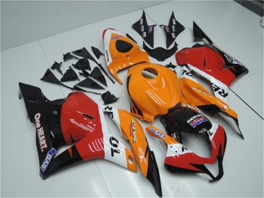 Comprare Kit Carena Moto Completo Honda CBR600RR 2009-2012 - Arancia Bianco Rosso Nero Lucido Repsol