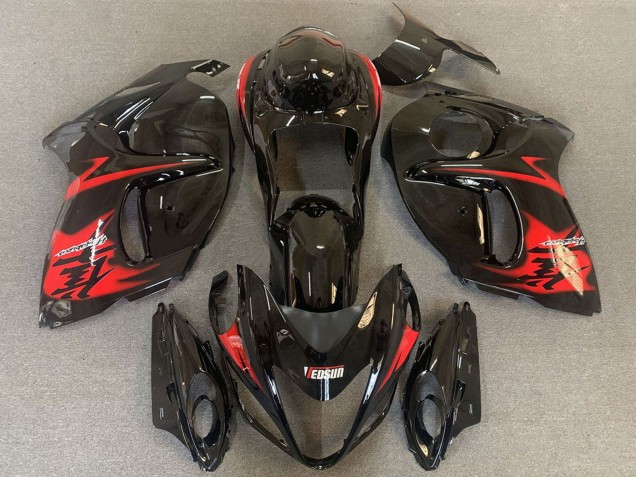 Comprare Carene Moto Suzuki GSXR 1300 2008-2020 - Nero Lucido Rosso Logo