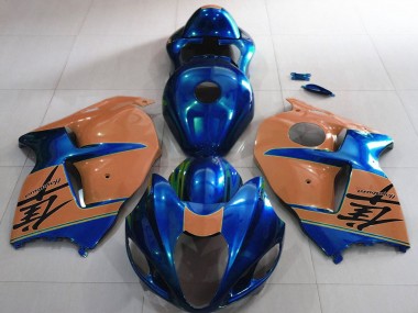 Comprare Carene Moto Suzuki GSXR 1300 1996-2007 - Lucido Blu Abbronzatura del Deserto