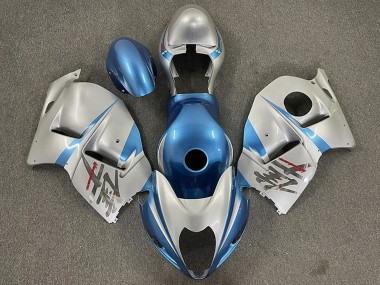 Comprare Carene Moto Suzuki GSXR 1300 1996-2007 - Lucido Azzurro Chiaro Argento