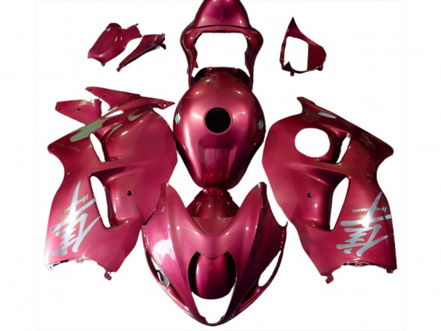 Comprare Carene Moto Suzuki GSXR 1300 1996-2007 - Lucido Rosso Argento Logo