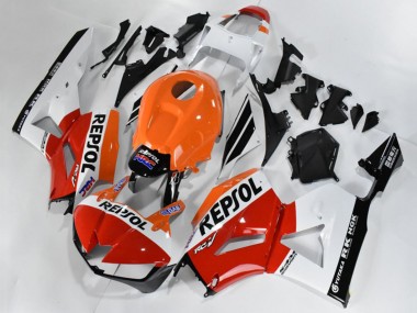 Comprare Kit Carena Moto ABS Honda CBR600RR 2013-2023 - Arancia Bianco Rosso Nero Lucido Repsol