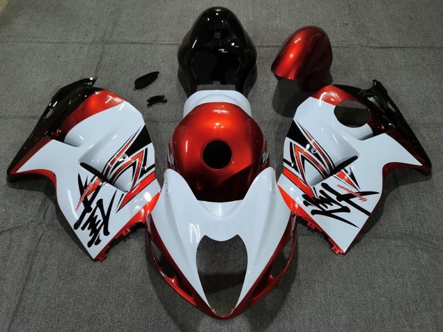 Comprare Carene Moto Suzuki GSXR 1300 1996-2007 - Bianco Arancia