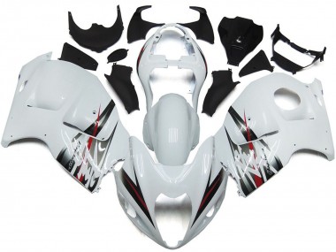 Comprare Carene Moto Suzuki GSXR 1300 1996-2007 - Lucido Bianco Argento Stile