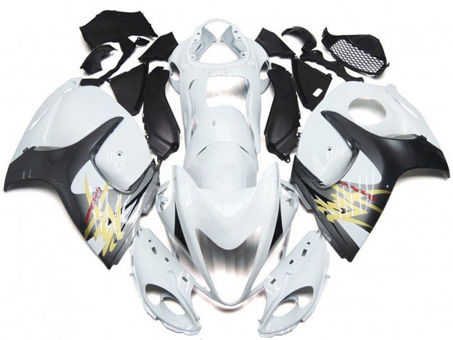 Comprare Carene Moto Suzuki GSXR 1300 2008-2020 - Lucido Bianco Argento Stile