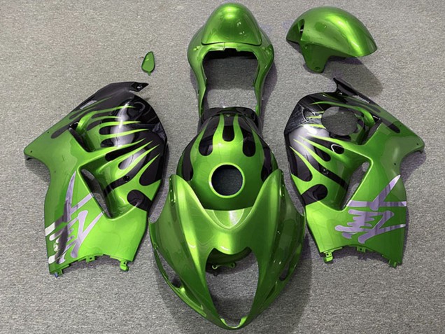 Comprare Carene Moto Suzuki GSXR 1300 1996-2007 - Verde Nero Fiamma