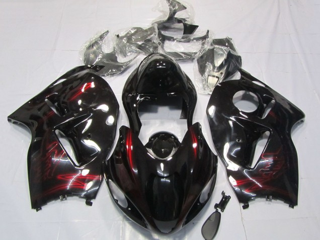 Comprare Carene Moto Suzuki GSXR 1300 1996-2007 - Rosso Nero Lucido