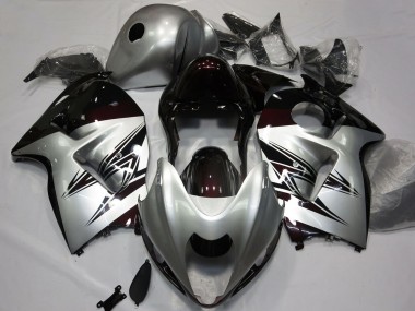 Comprare Carene Moto Suzuki GSXR 1300 1996-2007 - Argento Rosso Scuro