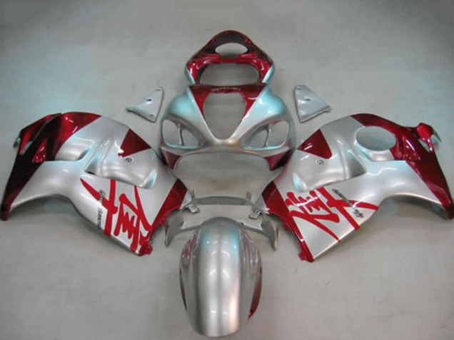 Comprare Carene Moto Suzuki GSXR 1300 1996-2007 - Argento Rosso