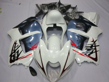 Comprare Carene Moto Suzuki GSXR 1300 1996-2007 - Bianco Blu Polveroso