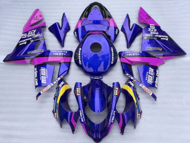 Comprare Carene Moto Kawasaki ZX10R 2004-2005 - Blu Rosa Trick Star