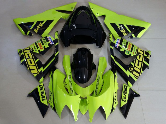 Comprare Carene Moto Kawasaki ZX10R 2004-2005 - Alta Visibilità Giallo