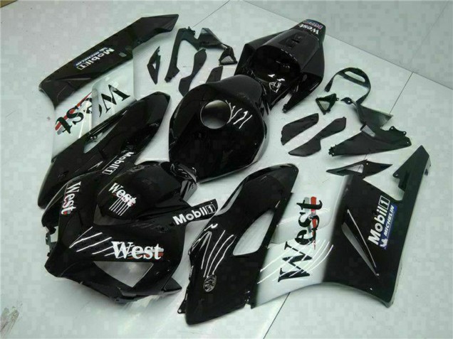 Comprare Carena Moto Honda CBR1000RR 2004-2005 - Nero Lucido Bianco West Mobil Michelin