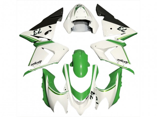 Comprare Carene Moto Kawasaki ZX10R 2004-2005 - Lucido Bianco Verde