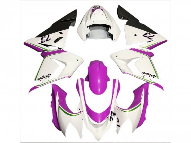 Comprare Carene Moto Kawasaki ZX10R 2004-2005 - Lucido Bianco Rosa