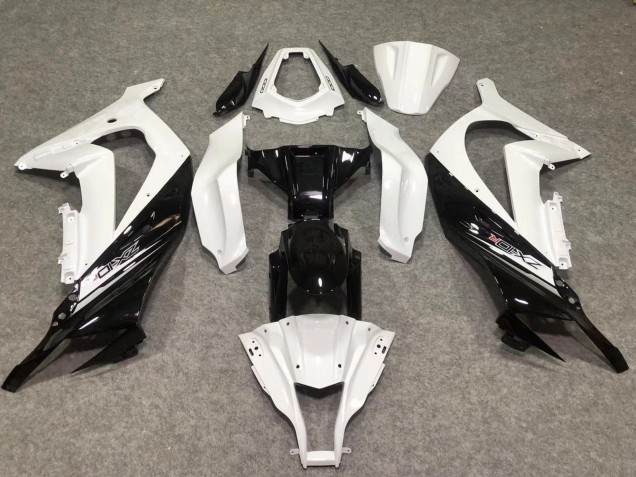 Comprare Carene Moto Kawasaki ZX10R 2011-2015 - Bianco Nero Lucido
