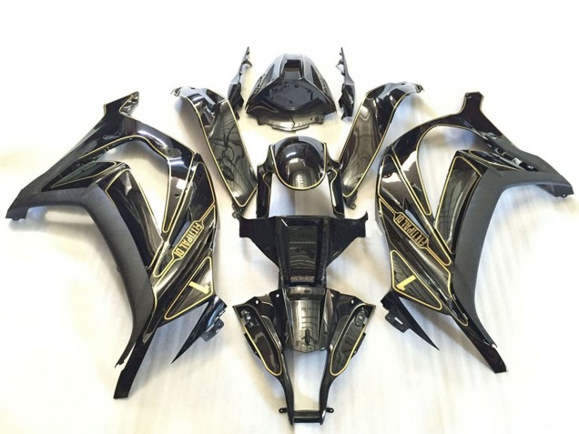 Comprare Carene Moto Kawasaki ZX10R 2011-2015 - Argento Nero Lucido Nero Opaco Oro