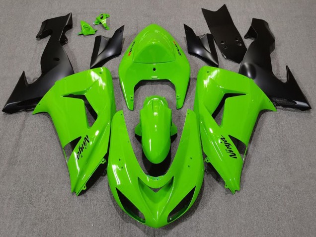 Comprare Carene Moto Kawasaki ZX10R 2006-2007 - Verde Nero Opaco